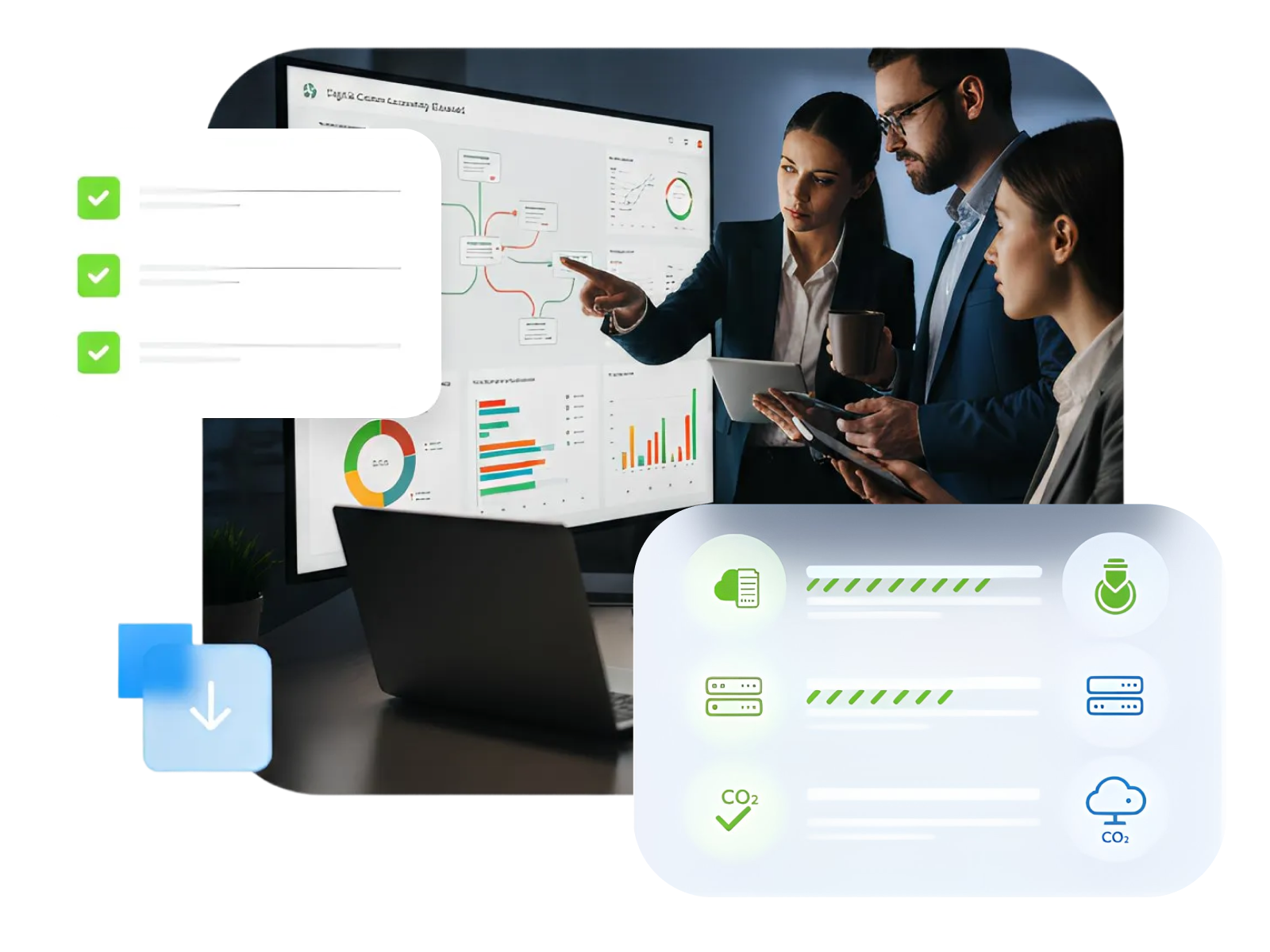 Centralized emissions repository